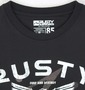 RUSTY Tシャツ(半袖) ブラック: クルーネック