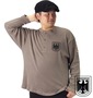 BUNDESWEAR ワッフルヘンリーTシャツ モカ