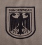 BUNDESWEAR ワッフルヘンリーTシャツ モカ: フロントプリント