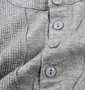 BUNDESWEAR ワッフルヘンリーTシャツ モクグレー: フロントボタン