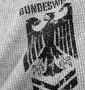 BUNDESWEAR ワッフルヘンリーTシャツ モクグレー: フロントプリント