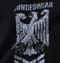 BUNDESWEAR ワッフルヘンリーTシャツ ブラック: フロントプリント