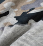 BUNDESWEAR ワッフル迷彩切替Tシャツ モクグレー: 生地拡大