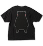 くまモン Tシャツ(半袖) ブラック: バックスタイル