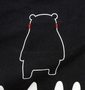 くまモン 半袖Tシャツ ブラック: バックプリント