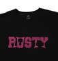 RUSTY 半袖Tシャツ ブラック: