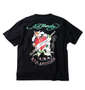 Ed Hardy プリント半袖Tシャツ ブラック: バックスタイル