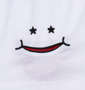 UP!SMILE ストリートスター半袖Tシャツ ホワイト: 左裾