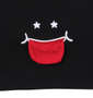 UP!SMILE ストリートスター半袖Tシャツ ブラック: 左裾