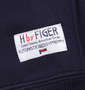 H by FIGER フルジップパーカー ネイビー: 左裾タグ