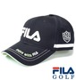 FILA GOLF ツイルキャップ ブラック