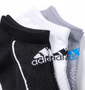 adidas メッシュ3Pアンクルソックス 3色ミックス: