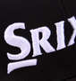 SRIXON ジャストフィットキャップ ブラック: 刺繍拡大