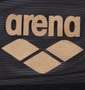 arena メッシュスイムキャップ ブラック×ゴールド: プリント拡大
