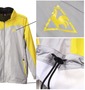 LE COQ SPORTIF ウインドジャケット ライトグレー×イエロー: