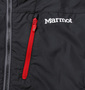 Marmot ウインドライトジャケット ブラック: 胸ファスナーポケット