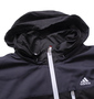 adidas golf フルジップウインドジャケット ブラック: 収納フード