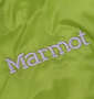 Marmot クイックスダウンジャケット ライム×チャコール: 右胸刺繍拡大