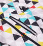 LE COQ SPORTIF ウインドジャケット アイスグレー×マルチ: 胸ポケット