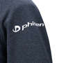 Phiten カチオン杢天竺マイクロフリースボンディングジャケット ネイビー: 左袖プリント