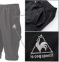 LE COQ SPORTIF ウーブン六分丈パンツ ブラック: