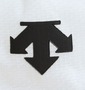 DESCENTE メッシュハーフパンツ ホワイト: 左サイドロゴマーク