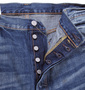 Levi's デニムパンツ(501) ウォッシュド: ボタンフライ