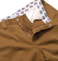 DICKIES ツイルワークパンツ ゴールデンブラウン: フロントジップ