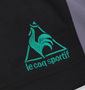 LE COQ SPORTIF ハーフパンツ ブラック: フロント裾刺繍