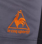 LE COQ SPORTIF ハーフパンツ チャコール: フロント裾刺繍