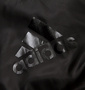 adidas ウインドジャケット ブラック×ゴールド: 左袖プリント