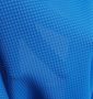 adidas ウォームアップジャケット ブルー: メッシュ透け感
