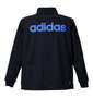 adidas ウォームアップジャケット ブラック: バックスタイル