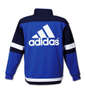 adidas ウォームアップジャケット ネイビー×ブルー: バックスタイル