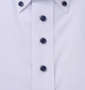 HIROKO KOSHINO HOMME B.D半袖シャツ ホワイト×サックス: 2ハーフボタン