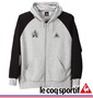 LE COQ SPORTIF パーカートレーナー モクグレー×ブラック