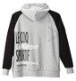 LE COQ SPORTIF パーカートレーナー モクグレー×ブラック: バックスタイル