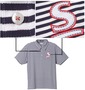 SRIXON ドレスシャツ(半袖)+ハイネックT ネイビー×ホワイト: バックロゴ刺繍