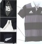adidas ポロシャツ(半袖) チャコール×ブラック: