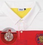 FILA GOLF ポロシャツ半袖 レッド×ホワイト:
