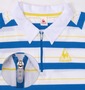 LE COQ SPORTIF ジップポロシャツ(半袖) ターコイズ: