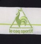 LE COQ SPORTIF ジップポロシャツ(半袖) ブラック: フロント胸刺繍