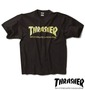 THRASHER Tシャツ(半袖) ブラック×イエロー