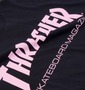 THRASHER Tシャツ(半袖) ブラック×ピンク: