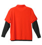 FILA GOLF ポロシャツ(半袖)+ハイネックT レッド×ブラック: バックスタイル