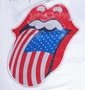ROLLING STONES ラグランTシャツ(長袖) オフホワイト×ブラック: フロントプリント