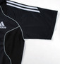 adidas ポロシャツ(半袖) ブラック: 袖