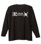 ONEPIECE×HELLO KITTY Tシャツ(長袖) ブラック: バックスタイル