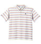 adidas golf マルチボーダーB.D半袖ポロシャツ ホワイト: