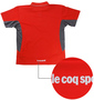 LE COQ SPORTIF ジップシャツ(半袖) レッド: バックスタイル